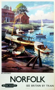 Norfolk - Blakeney, BR (ER) Print 1960