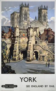 British Railways Poster Prints: York, BR poster, 1948-1965