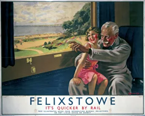 Felixstowe, its Quicker by Rail, LNER poster, 1934 Felixstowe, its Quicker by Rail, LNER poster, 1934