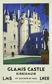 Images Dated 12th March 2003: Glamis Castle, Kirriemuir, LMS / LNER poster, 1923-1947