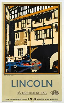 The Glory Hole, Lincoln, LNER poster, 1927 The Glory Hole, Lincoln, LNER poster, 1927