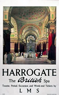 Harrogate - The British Spa, LMS poster, 1923-1947 Harrogate - The British Spa, LMS poster, 1923-1947