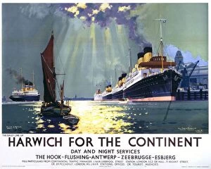 Images Dated 12th May 2003: Harwich for the Continent, LNER poster, 1940