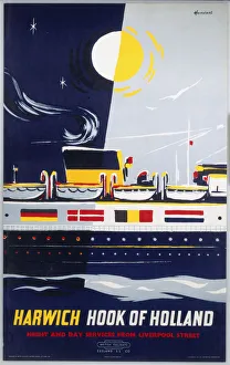 Harwich - Hook of Holland, BR poster, 1963 Harwich - Hook of Holland, BR poster, 1963