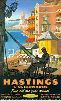Hastings & St Leonards, BR poster, 1952