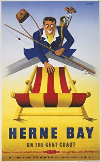 Herne Bay, BR poster, c 1950s