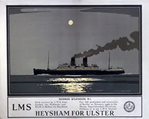 Heysham for Ulster, LMS poster, 1923-1947 Heysham for Ulster, LMS poster, 1923-1947