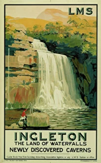 Images Dated 27th February 2003: Ingleton: The Land of Waterfalls, LMS poster, 1923-1947