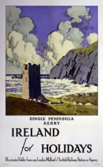 Images Dated 25th June 2003: Ireland for Holidays - Dingle Peninsula, Kerry, LMS poster, 1923-1947