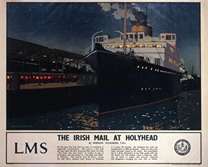 The Irish Mail at Holyhead, c 1925