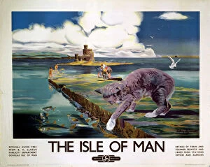 Images Dated 10th September 2003: The Isle of Man, BR (LMR) poster, 1950