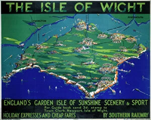 Images Dated 7th May 2003: The Isle of Wight, SR poster, 1930
