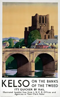 Kelso on the Banks of the Tweed, LNER poster, 1941 Kelso on the Banks of the Tweed, LNER poster, 1941