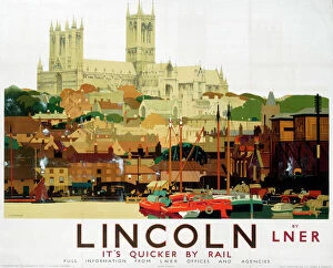 Lincolnshire - Its Quicker by Rail, LNER poster, 1924