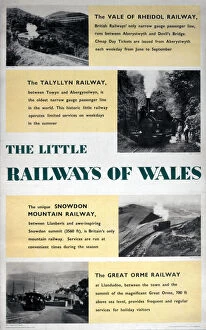 The Little Railways of Wales, BR poster, 1955