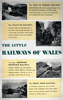 The Little Railways of Wales, BR poster, 1955 The Little Railways of Wales, BR poster, 1955