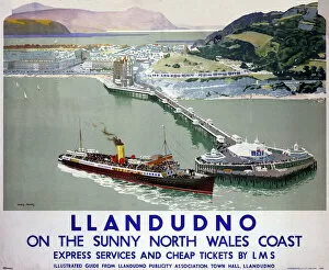 Images Dated 19th February 2003: Llandudno, LMS poster, 1923-1947