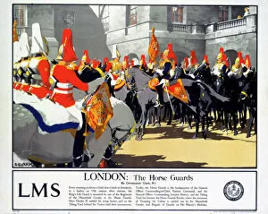 Images Dated 25th June 2003: London - The Horse Guards, LMS poster, 1923-1947