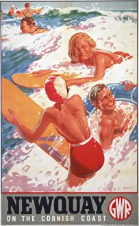 Newquay, GWR poster, 1937 Newquay, GWR poster, 1937