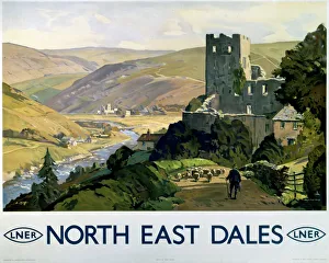 North East Dales, LNER poster, 1930