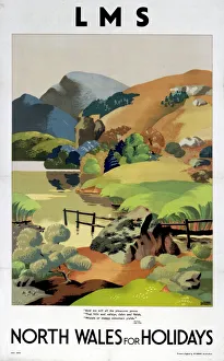 North Wales for Holidays, LMS poster, 1923-1947 North Wales for Holidays, LMS poster, 1923-1947