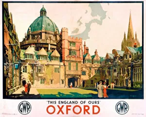 Railway Posters Collection: Oxford, GWR poster, 1923-1947