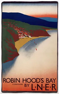 Robin Hoods Bay, LNER poster, 1923-1947 Robin Hoods Bay, LNER poster, 1923-1947