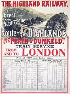 Route to the Highlands, Highland Railway poster, 1905