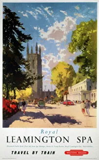 Royal Leamington Spa, BR (WR) poster, 1958 Royal Leamington Spa, BR (WR) poster, 1958