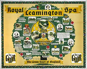 Royal Leamington Spa, GWR poster, 1933 Royal Leamington Spa, GWR poster, 1933