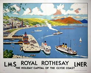 Images Dated 3rd September 2003: Royal Rothesay, the Holiday Capital of the Clyde Coast, LMS / LNER poster, 1923-1947