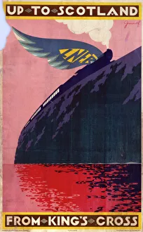 Up to Scotland from Kings Cross, LNER poster, 1923-1947 Up to Scotland from Kings Cross, LNER poster, 1923-1947