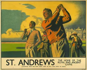 St Andrews Prints: St Andrews Golf Print, 1939