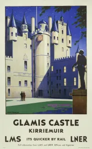 Glamis Castle Print, 1923-1947 LNER/LMS Poster