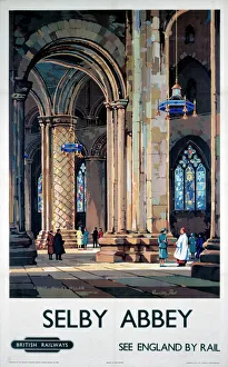 Images Dated 16th May 2003: Selby Abbey, BR poster, 1948-1965