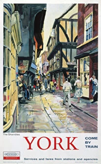 Images Dated 16th May 2003: The Shambles, York, BR poster, 1962