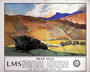 Shap Fell - The Route of the Royal Scot, LMS poster, 1925 Shap Fell - The Route of the Royal Scot, LMS poster, 1925