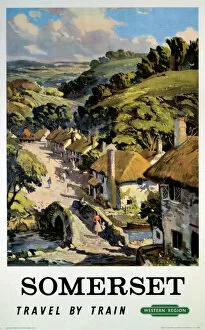 Images Dated 10th September 2003: Somerset, BR (WR) poster, 1948-1965