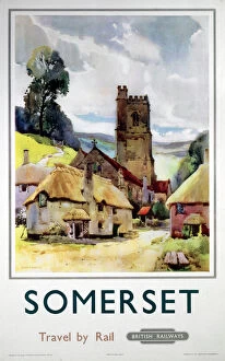 Images Dated 24th June 2003: Somerset, BR (WR) poster, 1960