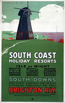 South Coast Holiday Resorts, LBSCR poster, 1900-1922 South Coast Holiday Resorts, LBSCR poster, 1900-1922