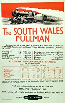 Images Dated 4th April 2005: The South Wales Pullman, BR poster, 1955