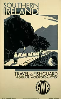 Images Dated 24th June 2003: Southern Ireland - Travel via Fishguard, GWR poster, 1923-1947