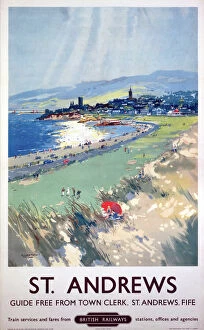 Posters/railway posters/st andrews br scr poster c 1950s