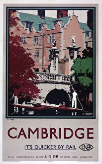 Images Dated 12th May 2003: St Johns, Cambridge, LNER poster, 1923-1947