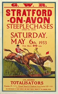 Images Dated 20th January 2005: Stratford-on-Avon Steeplechases, GWR poster, 6 May 1933