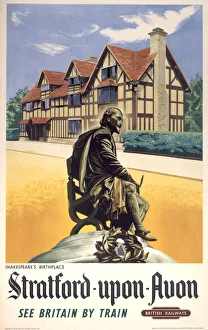Stratford-upon-Avon, BR poster, 1948-1965 Stratford-upon-Avon, BR poster, 1948-1965