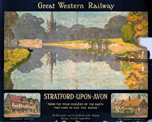 Stratford-upon-Avon, GWR poster, 1923-1947 Stratford-upon-Avon, GWR poster, 1923-1947