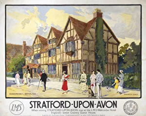 Stratford-upon-Avon, LMS poster, c 1923 Stratford-upon-Avon, LMS poster, c 1923