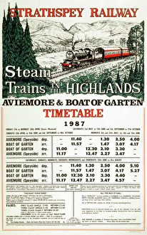Posters/railway posters/strathspey railway company poster steam i Posters/railway posters/strathspey railway company poster steam i