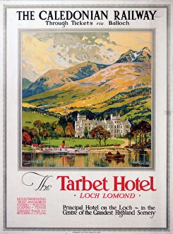 DNA Collection: The Tarbet Hotel, Loch Lomond, Caledonian Railway poster, 1920
